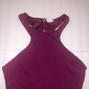 Maroon zip up dress
